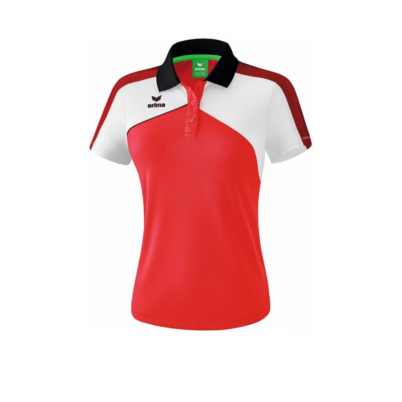 Erima Premium One 2.0 Poloshirt Damen Rot Weiss - rot