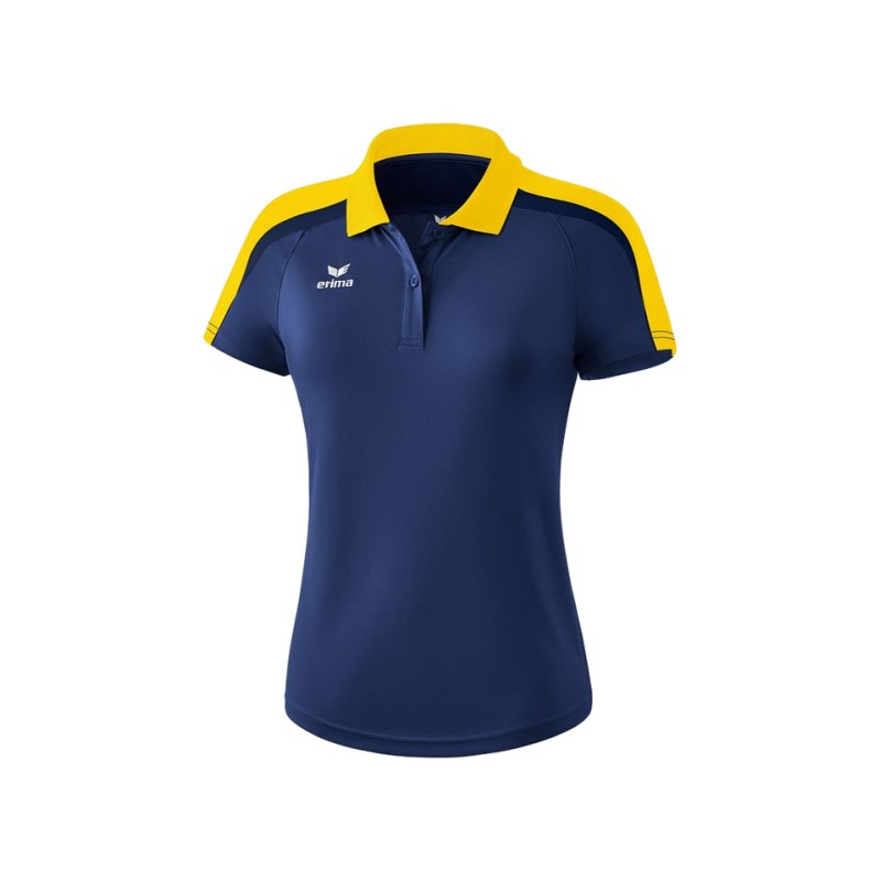 Erima Liga 2.0 Poloshirt Damen Blau Gelb - blau