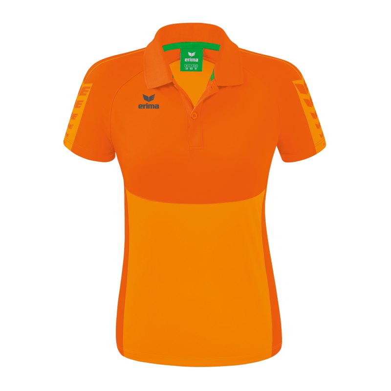 Erima Six Wings Poloshirt Damen Orange - orange