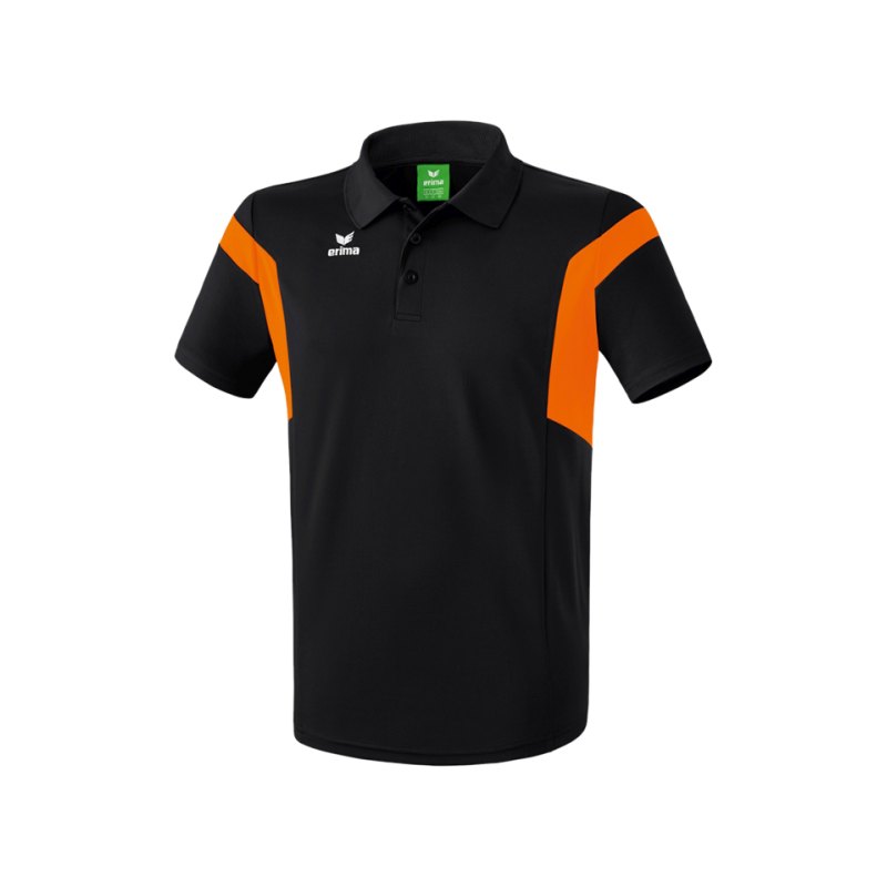 Erima Poloshirt Classic Team Schwarz Orange - schwarz