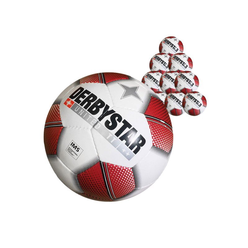 Derbystar United TT 10xFussball Weiss - weiss