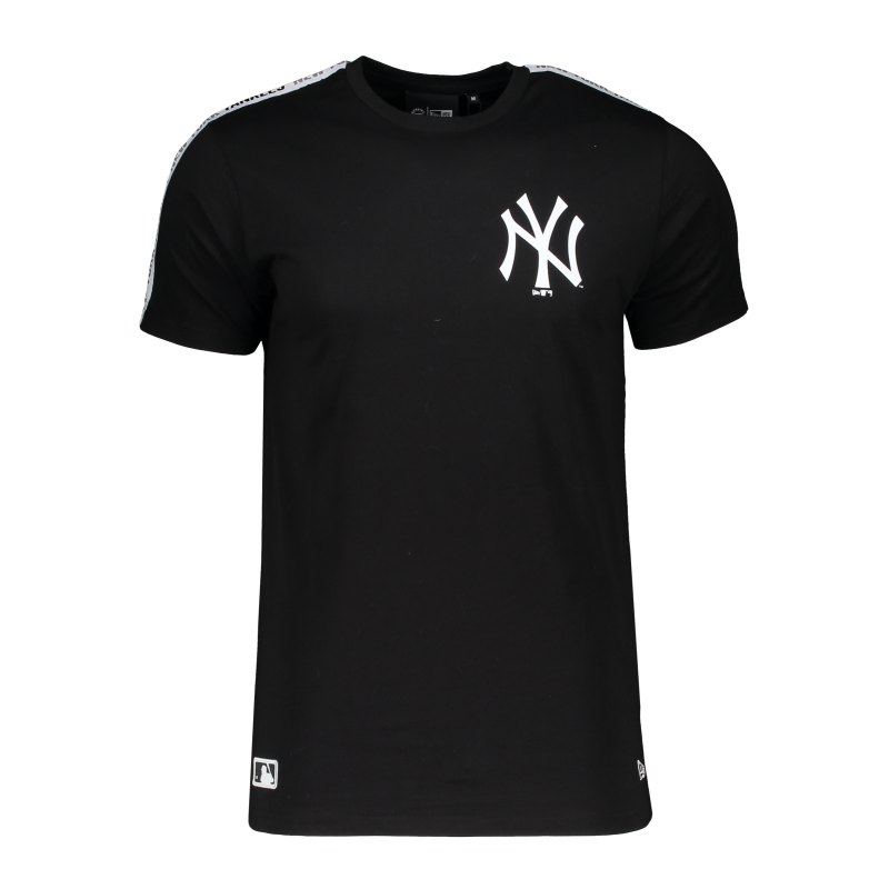 New Era NY Yankees MLB Taping T-Shirt FBLKWHI - schwarz