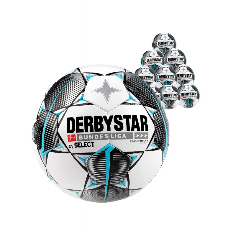Derbystar Bundesliga Bril Replica S-Light 10x Gr.4 Weiss F019 - weiss