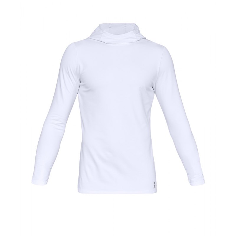 Under Armour Fitted CG Hoody Weiss F100 - weiss