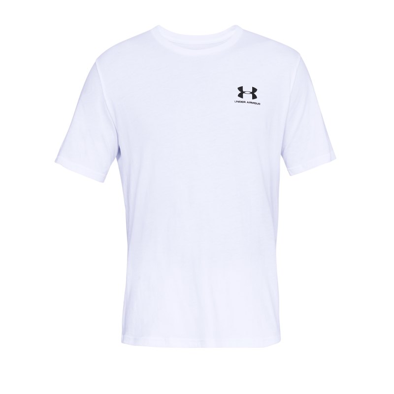 Under Armour Sportstyle Left Chest T-Shirt F100 - Weiss