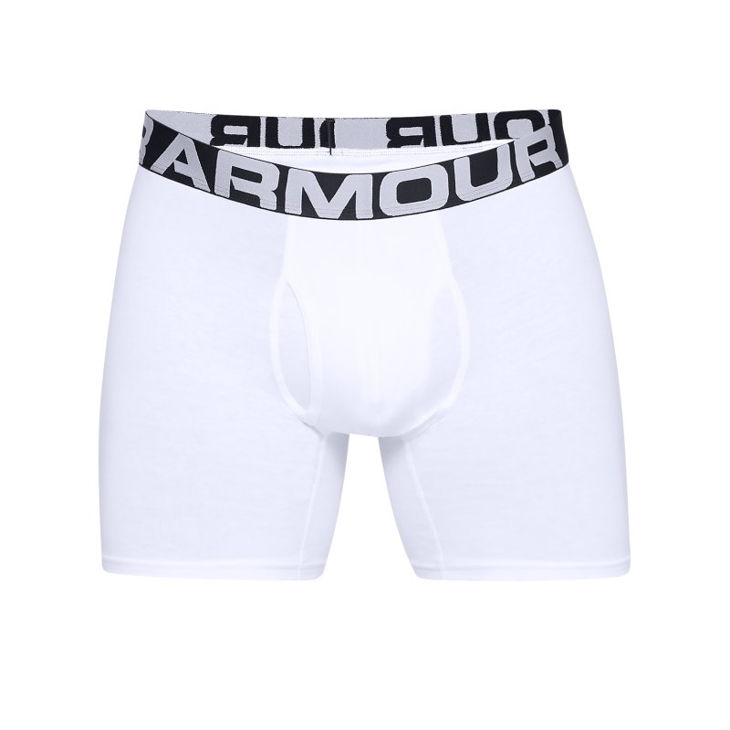Under Armour Charged Boxerjock Short 3er Pack F100 - weiss
