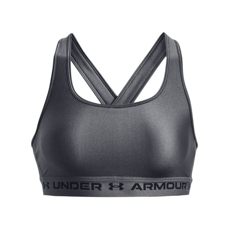 Under Armour Crossback Mid Sport-BH Damen F012 - grau