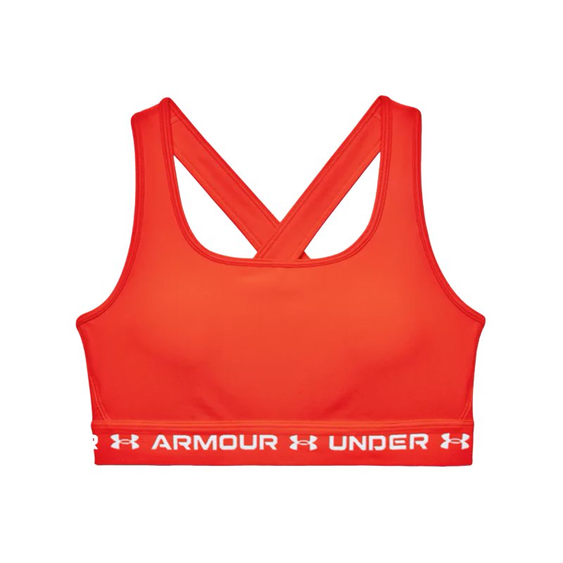 Under Armour Crossback Mid Sport-BH Damen F296 - orange