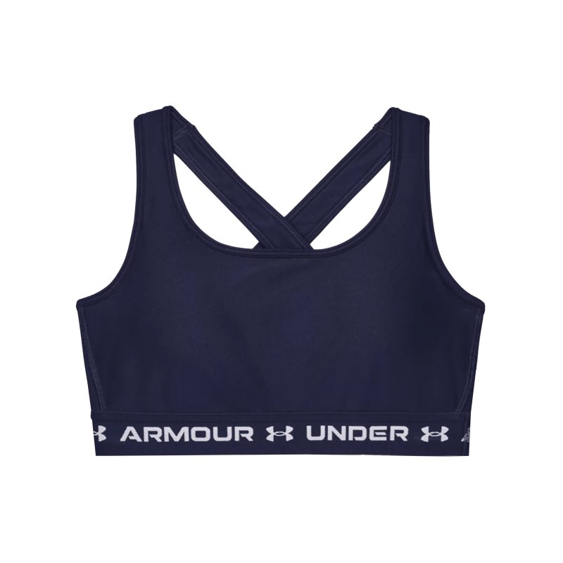 Under Armour Crossback Mid Sport-BH Damen F410 - blau