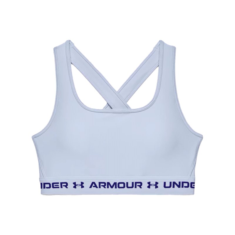 Under Armour Crossback Mid Sport-BH Damen F438 - blau