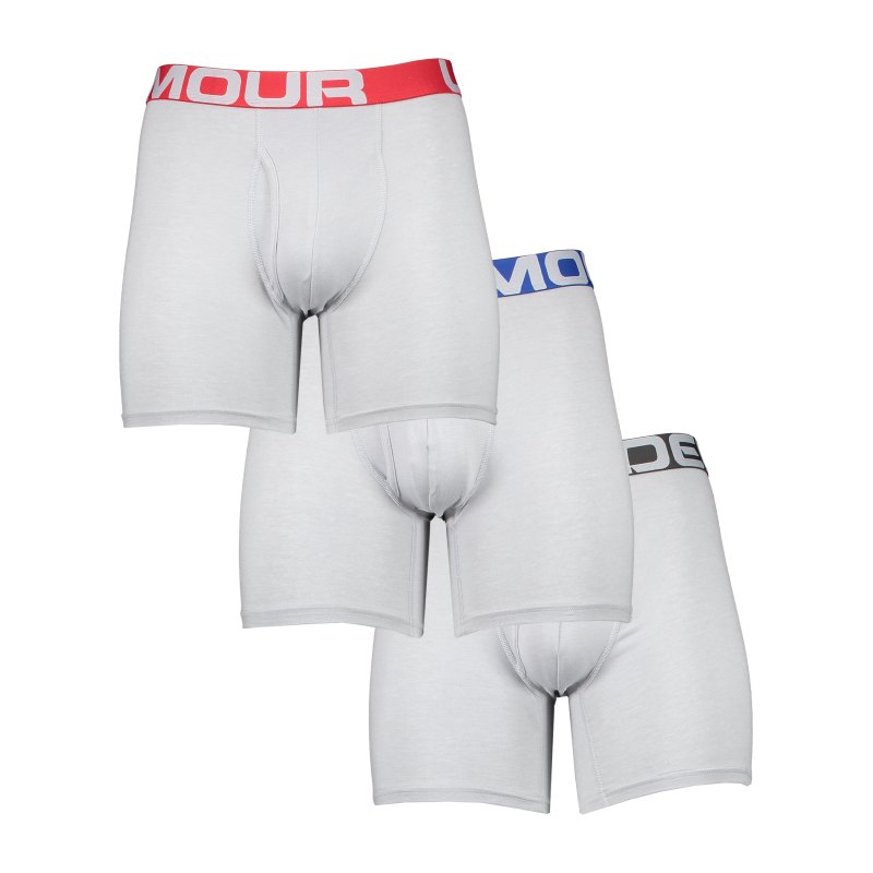 Under Armour Charged 6in Boxershort 3er Pack F011 - grau