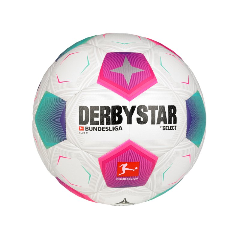 Derbystar Bundesliga Club TT v23 Trainingsball Weiß F023 - weiss