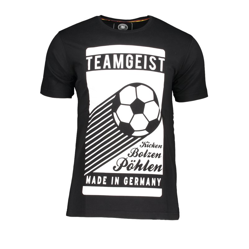 DFB Deutschland Teamgeist T-Shirt Schwarz - Schwarz