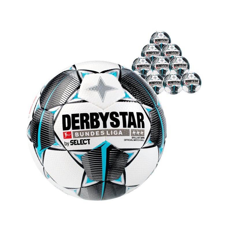 Derbystar Buli Bril APS Spielball 10x Gr.5 Weiss F019 - weiss