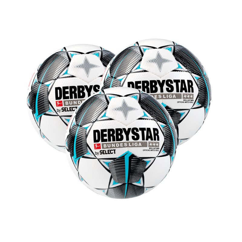 Derbystar Buli Bril APS Spielball 3x Gr.5 Weiss F019 - weiss