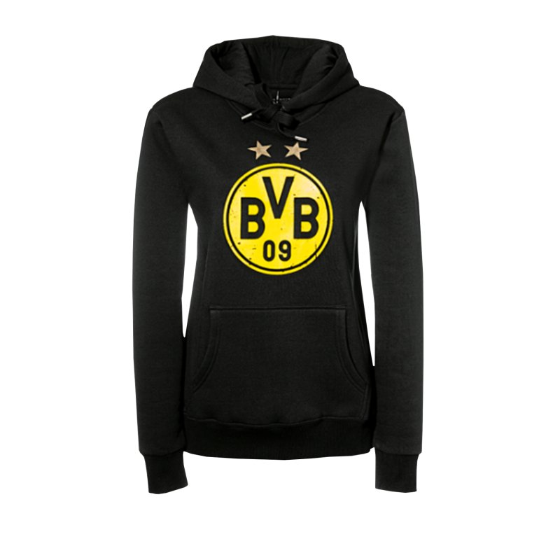BVB Borussia Dortmund Logo Hoody Schwarz - schwarz