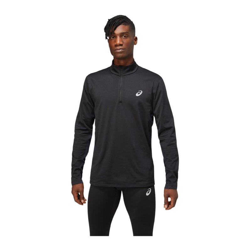 Asics HalfZip Sweatshirt Running Schwarz F001 - schwarz