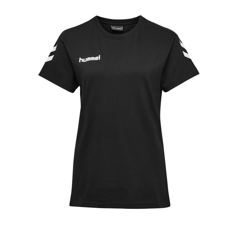 Hummel Cotton T-Shirt Damen Schwarz F2001 - Schwarz
