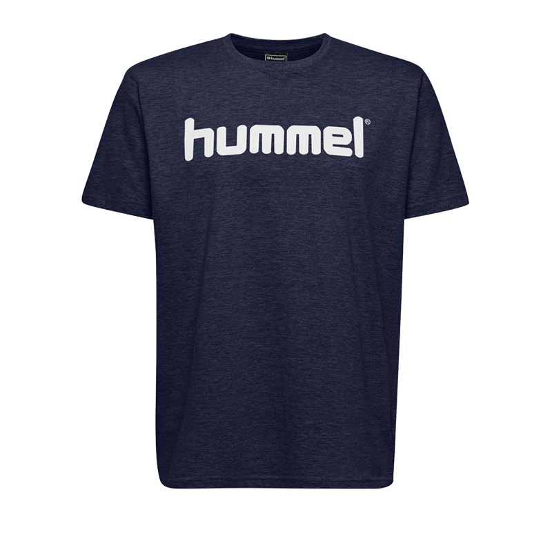Hummel Cotton T-Shirt Logo Blau F7026 - Blau