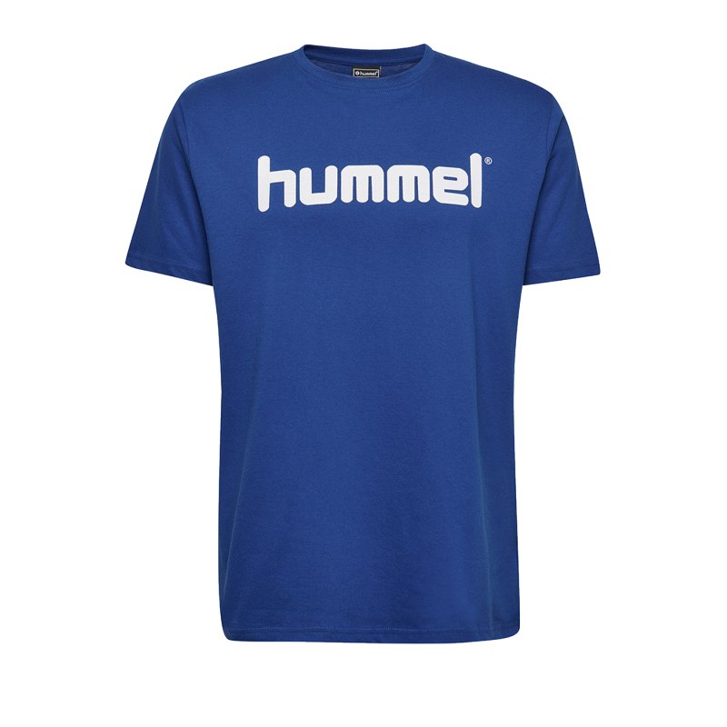 Hummel Cotton T-Shirt Logo Blau F7045 - Blau