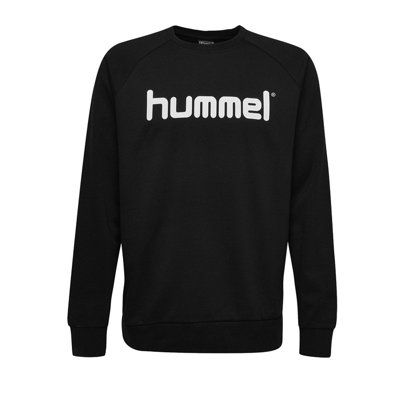 Hummel Cotton Logo Sweatshirt Kids Schwarz F2001 - Schwarz