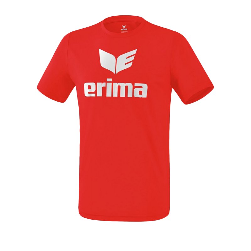 Erima Funktions Promo T-Shirt Rot Weiss - Rot