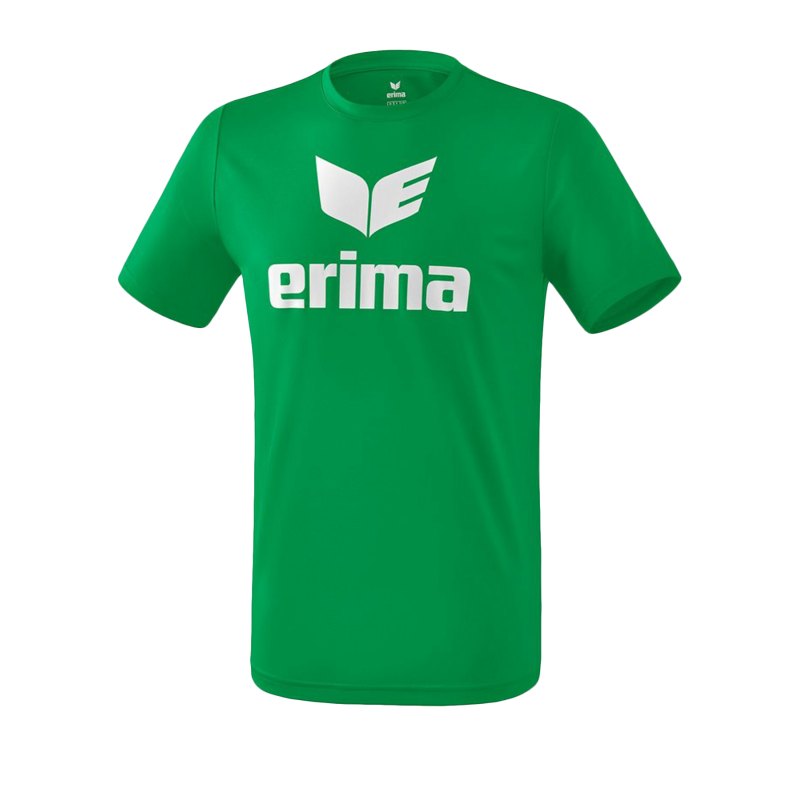 Erima Funktions Promo T-Shirt Kids Grün Weiss - Gruen