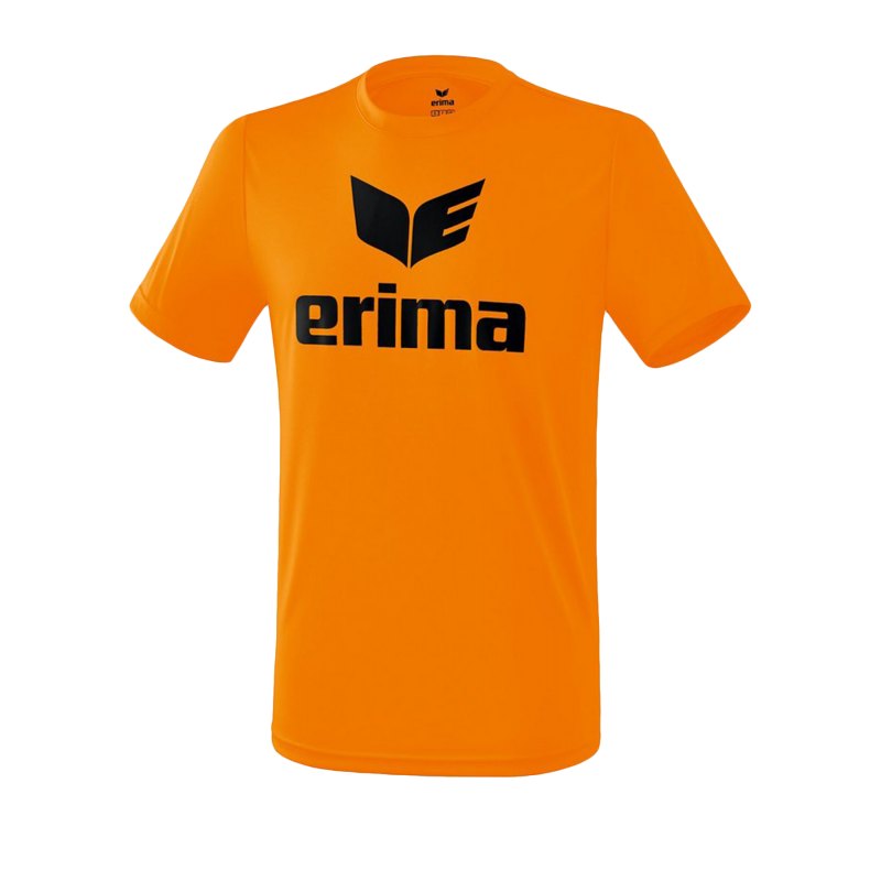 Erima Funktions Promo T-Shirt Kids Orange Schwarz - Orange