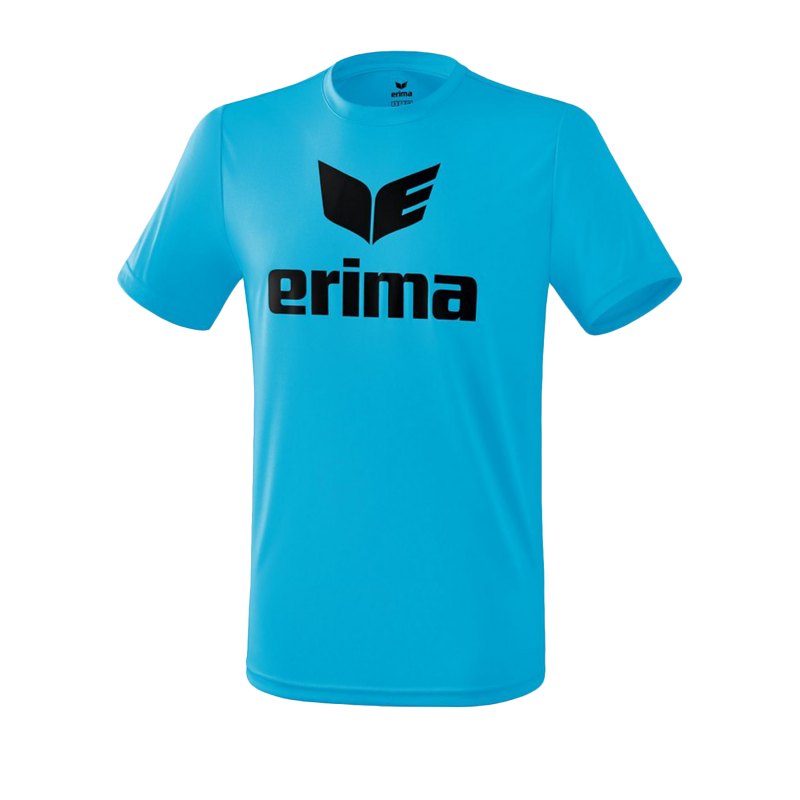Erima Funktions Promo T-Shirt Blau Schwarz - Blau