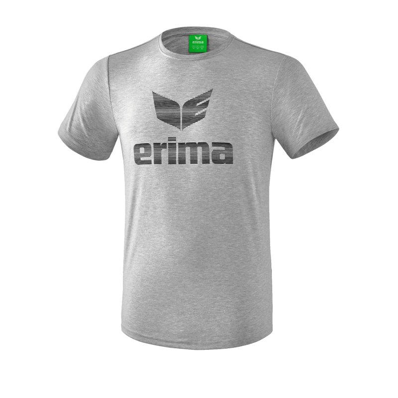 Erima Essential T-Shirt Kids Grau Schwarz - Grau
