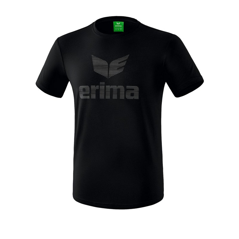 Erima Essential T-Shirt Kids Schwarz Grau - Schwarz