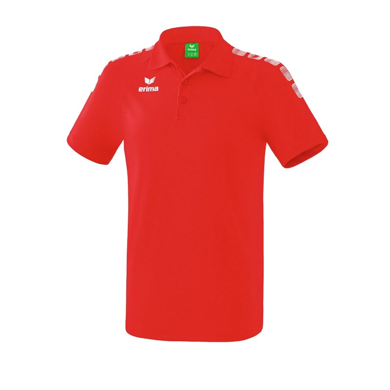 Erima Essential 5-C Poloshirt Rot Weiss - Rot