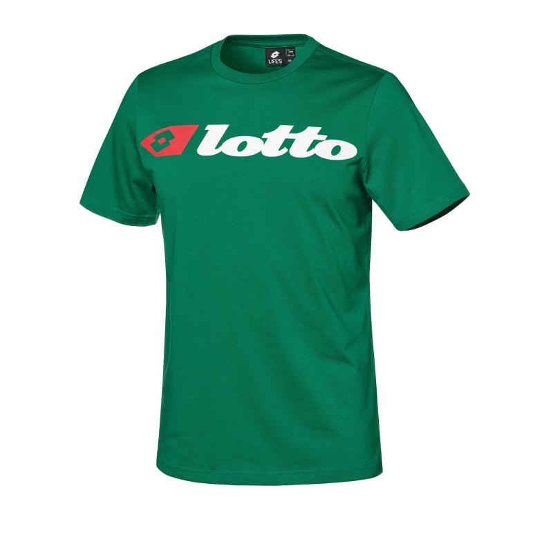 Lotto Athletica Due Tee T-Shirt Logo Grün F5P6 - gruen