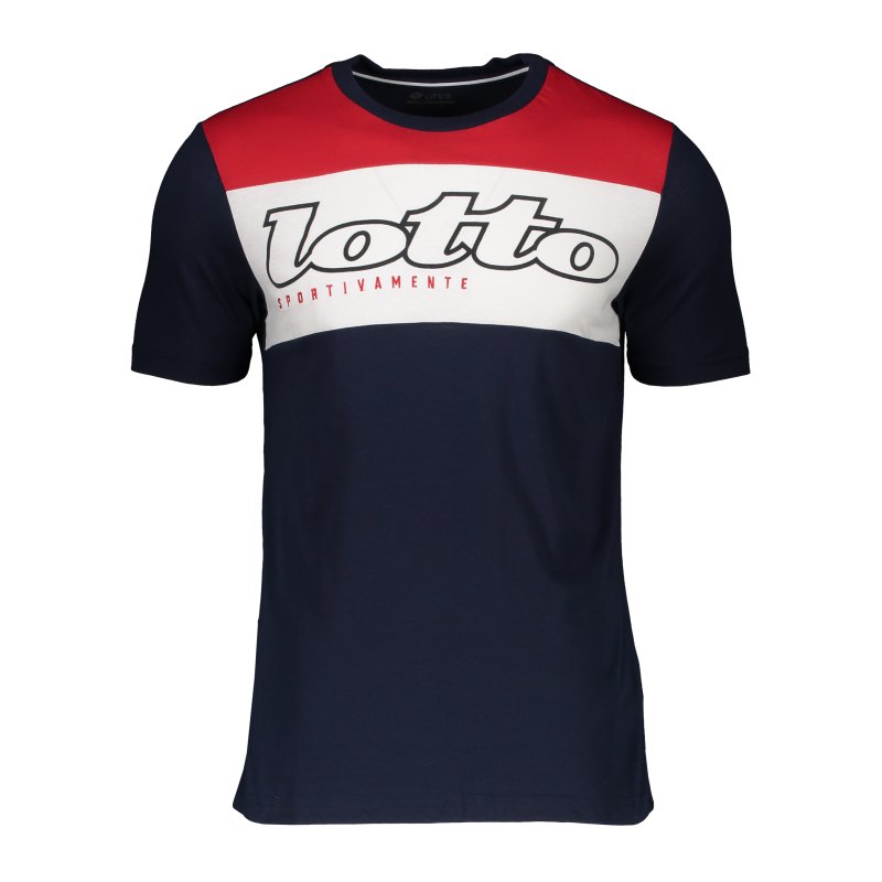 Lotto Athletica Gold T-Shirt Blau Rot F1ZM - blau