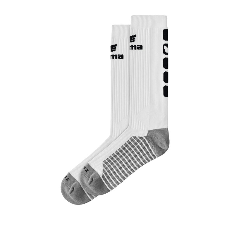 Erima CLASSIC 5-C Socken lang Weiss Schwarz - Weiss