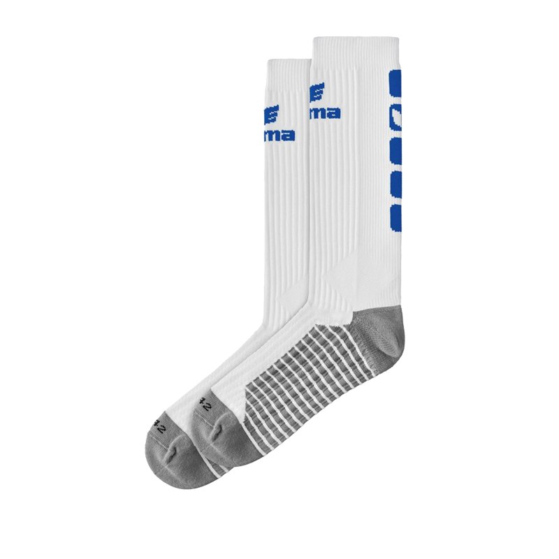 Erima CLASSIC 5-C Socken lang Weiss Blau - Weiss