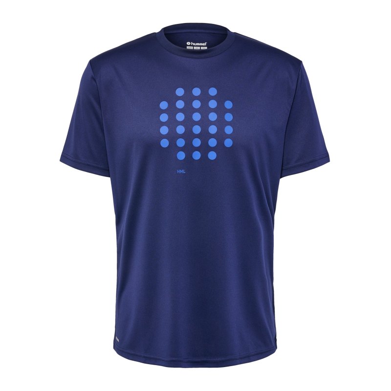 Hummel hmlCOURT T-Shirt Blau F7026 - blau