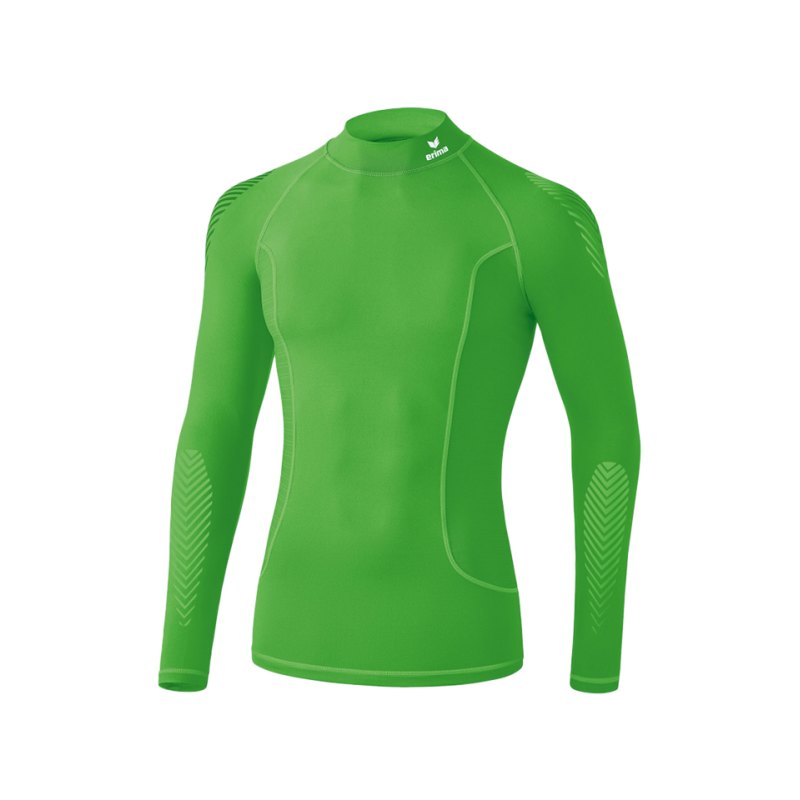 Erima Elemental LS Shirt mit Kragen Grün - gruen