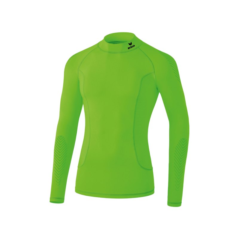 Erima Elemental LS Shirt mit Kragen Hellgrün - gruen
