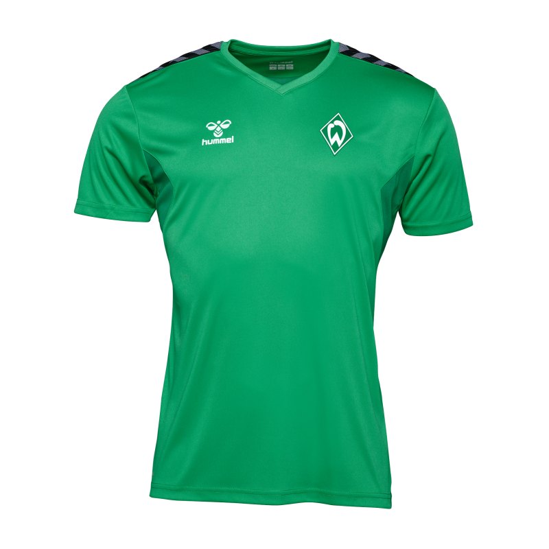 Hummel SV Werder Bremen Trainingsshirt Kids Grün F6235 - gruen