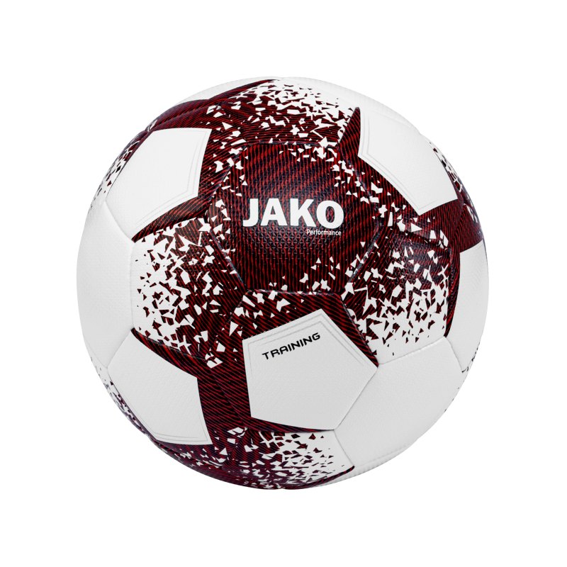 JAKO Performance Trainingsball Weiss Rot F700 - weiss
