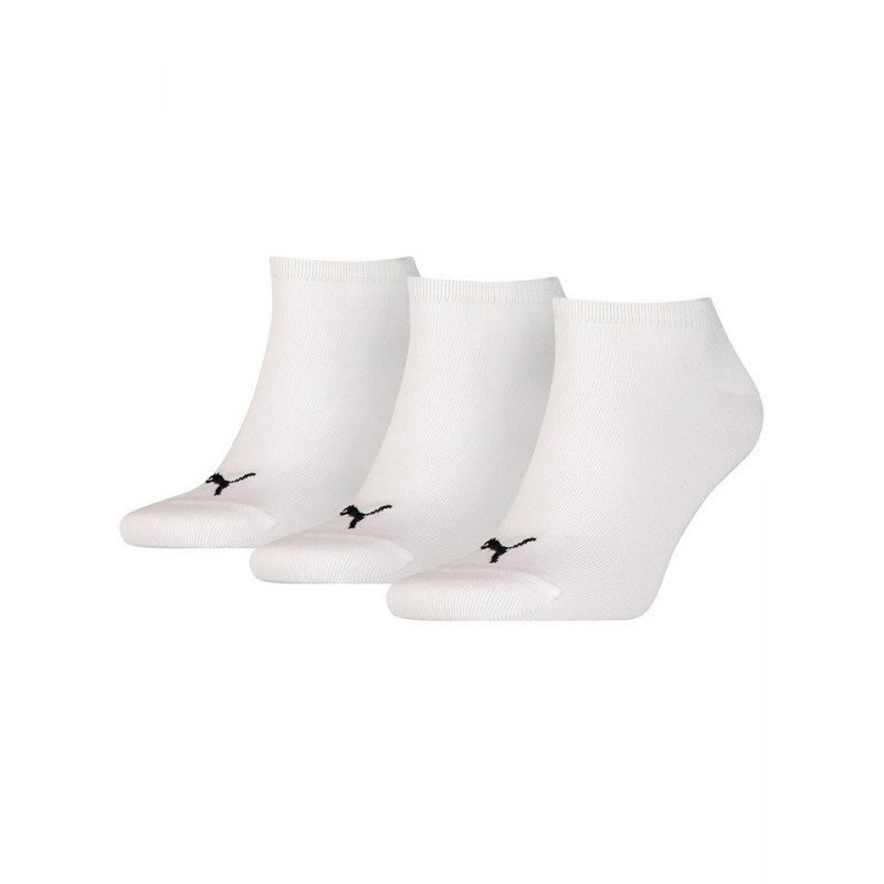PUMA Unisex Sneaker Plain 3er Pack Socken F300 - weiss