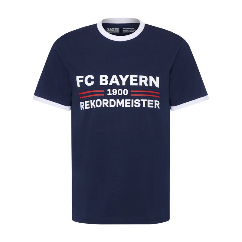 FC Bayern München Rekordmeister T-Shirt Blau - blau