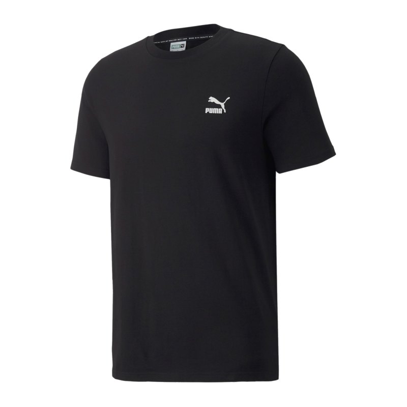 PUMA Classics Small Logo T-Shirt Schwarz F01 - schwarz