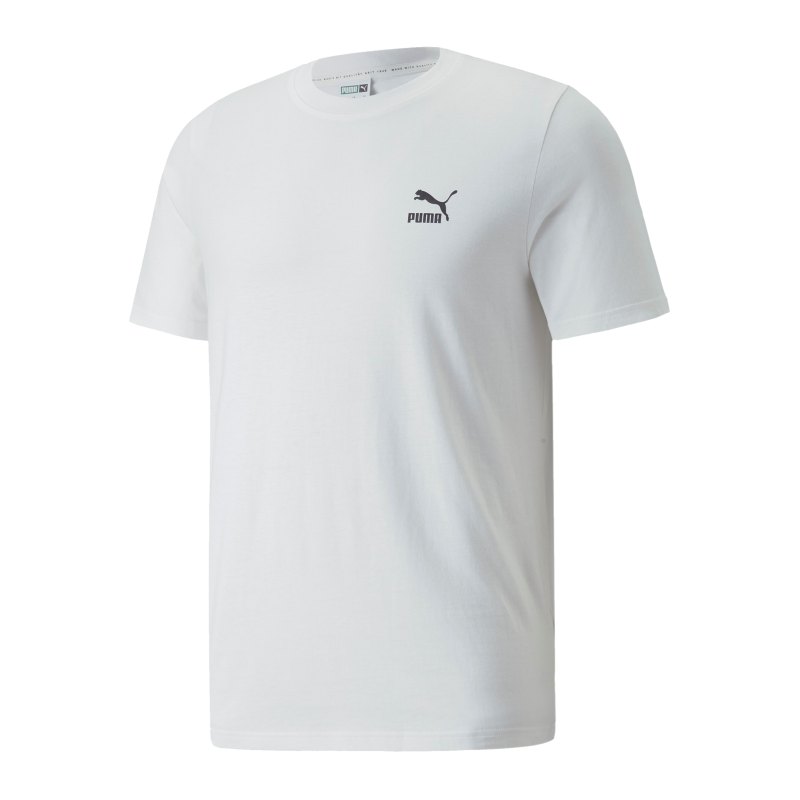 PUMA Classics Small Logo T-Shirt Weiss F02 - weiss