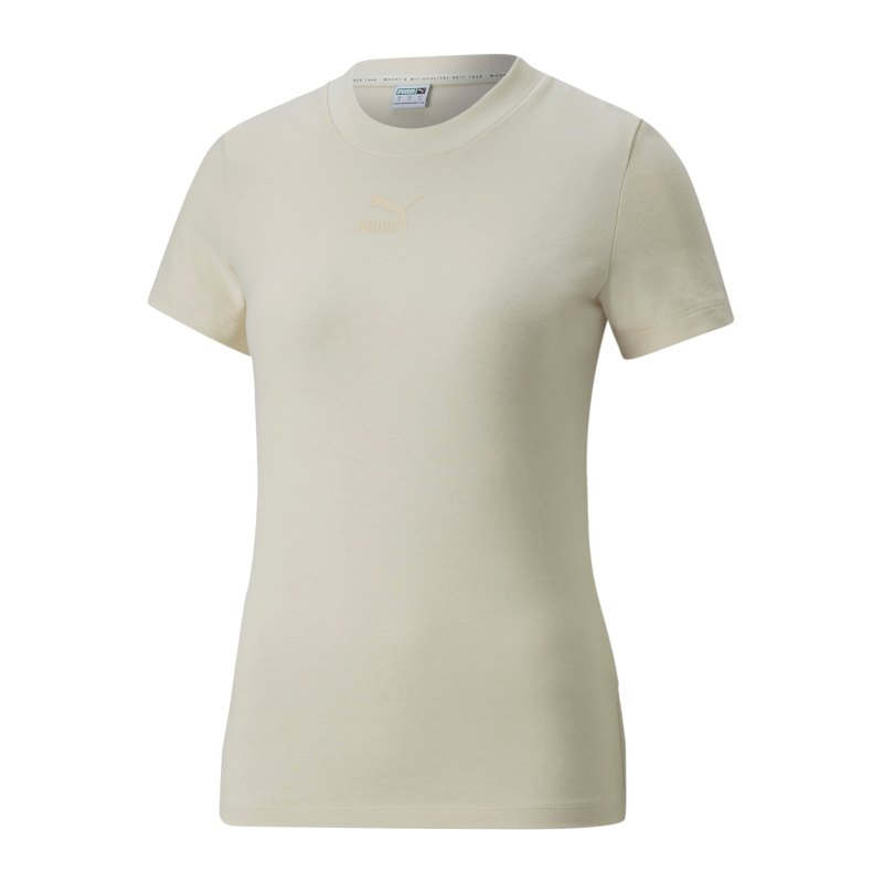 PUMA Classics Slim T-Shirt Damen Weiss F99 - weiss