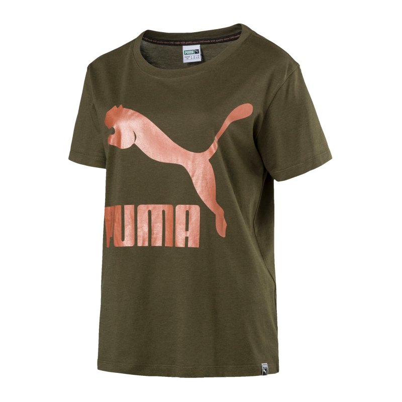 PUMA Archive Logo Tee T-Shirt Damen Khaki F14 - khaki