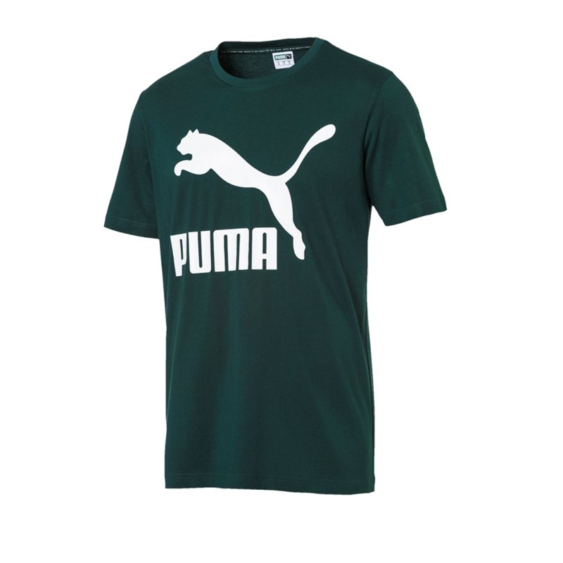 PUMA Classics Logo Tee T-Shirt Grün F30 - gruen