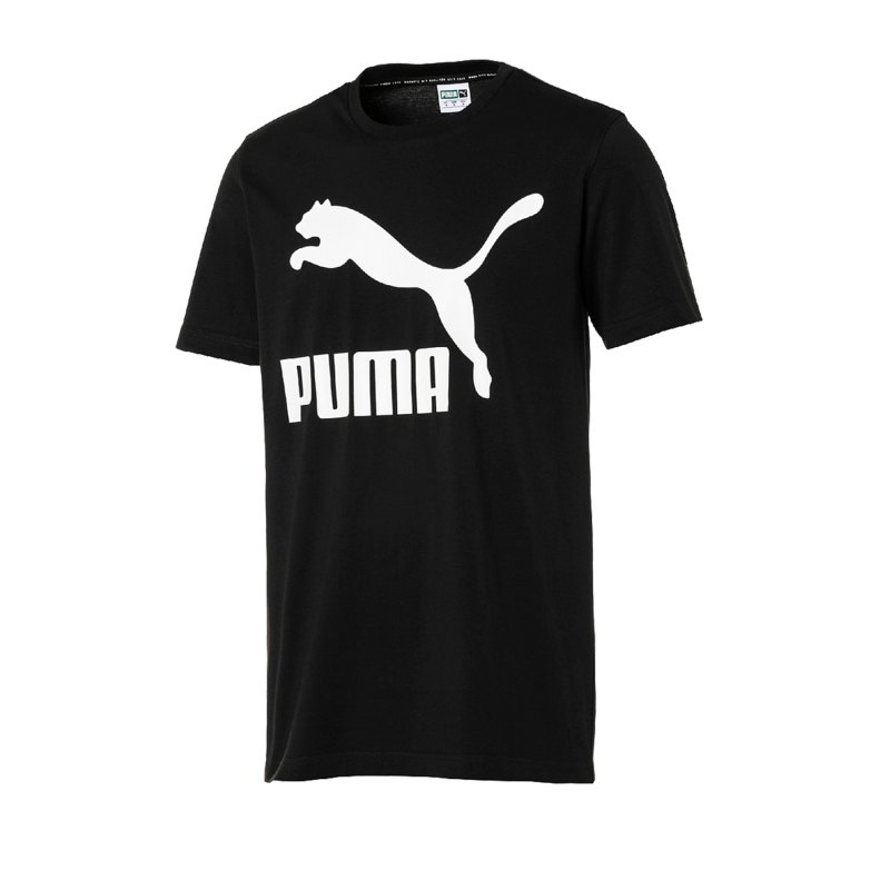 PUMA Classics Logo Tee T-Shirt Schwarz F01 - schwarz