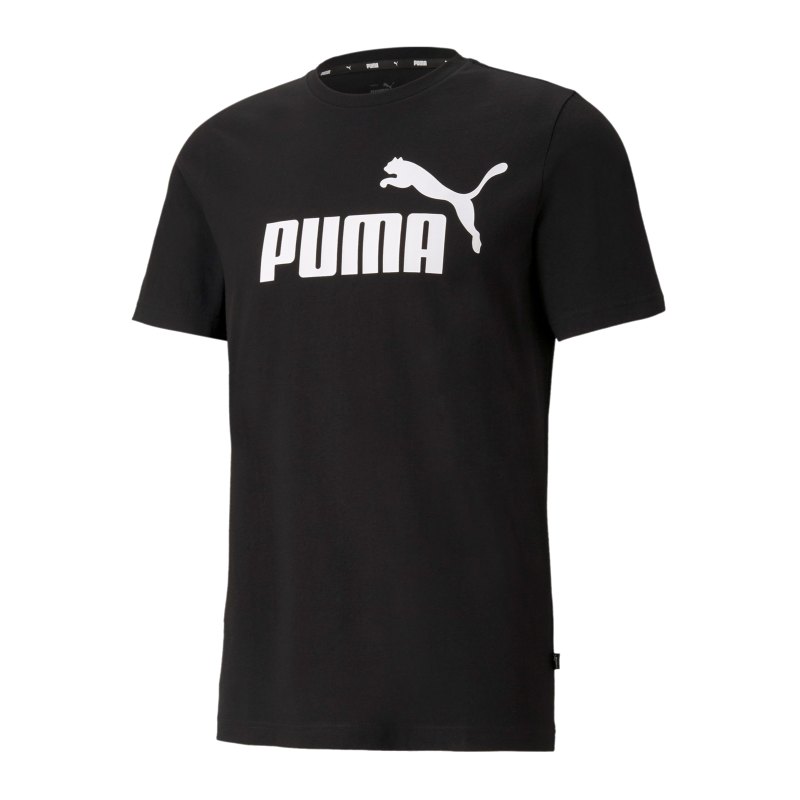 PUMA ESS Logo T-Shirt Schwarz F01 - schwarz